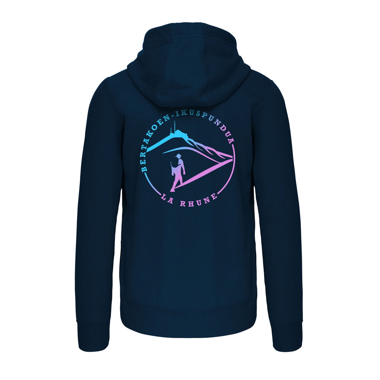 LA RHUNE sweat a capuche zippé