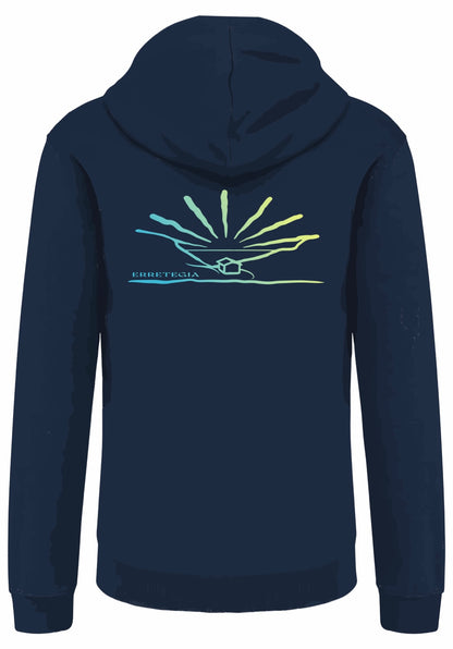 Collection ERRETEGIA sweat a capuche zippé BITON