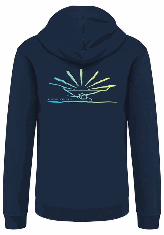 Collection ERRETEGIA sweat a capuche zippé BITON